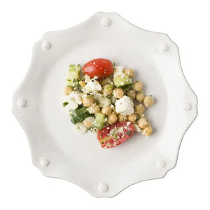 Juliska Berry & Thread White Scalloped Dessert/Salad Plate