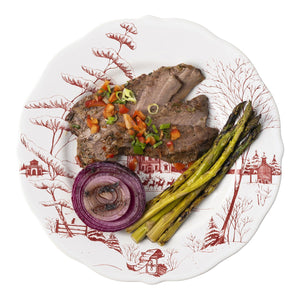 Country Estate Winter Frolic Ruby Dinner Plate - Juliska