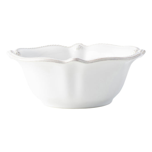 Juliska Flared Berry & Thread Whitewash Cereal/Ice Cream Bowl
