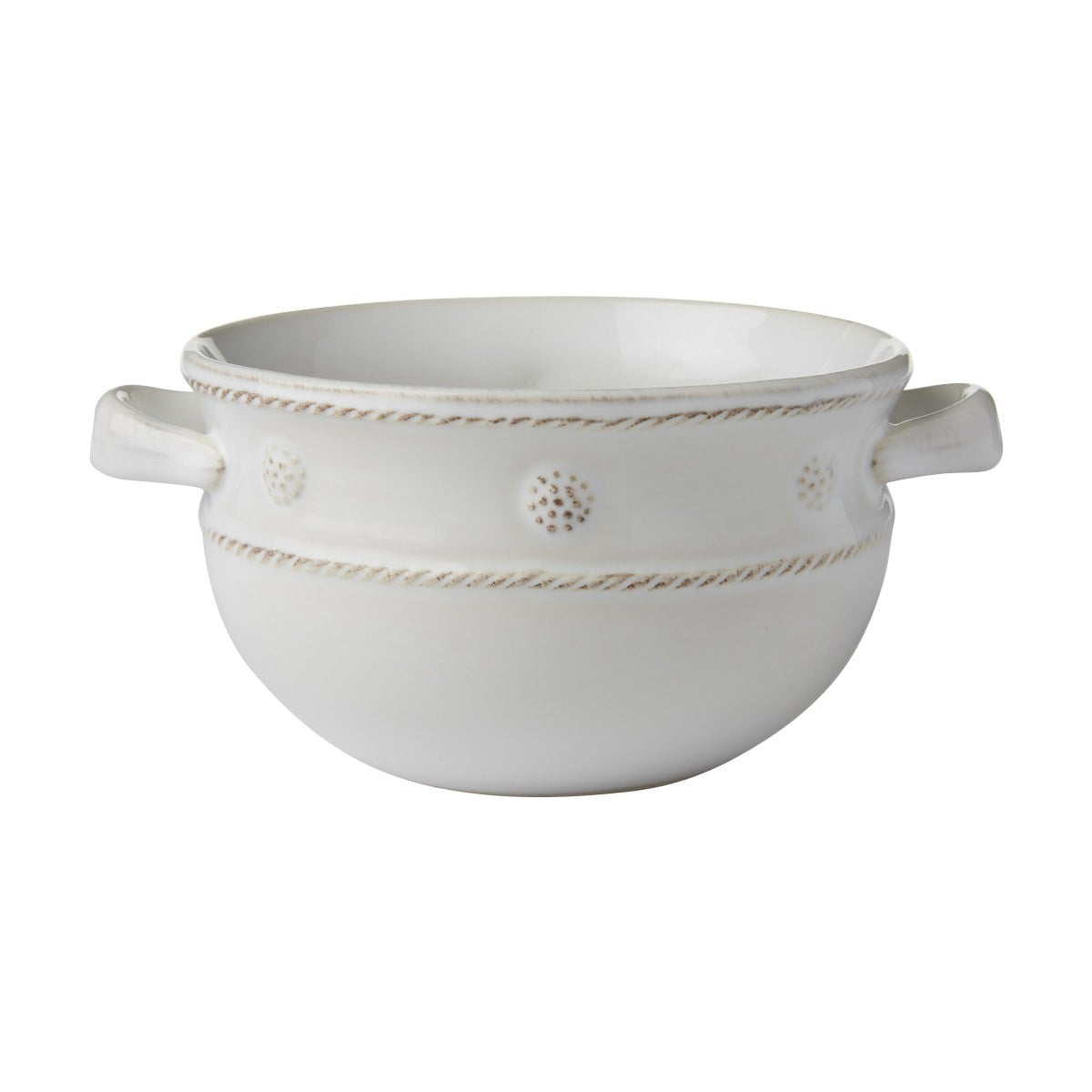 Juliska Berry & Thread Whitewash 2-Handled Soup/Chili Bowl