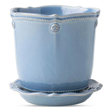 Load image into Gallery viewer, Juliska Berry &amp; Thread Chambray 5&quot; Planter &amp; Saucer