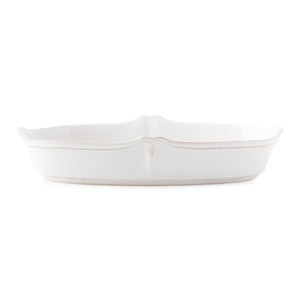 Berry & Thread Whitewash 12" Oblong Serving Dish - Juliska