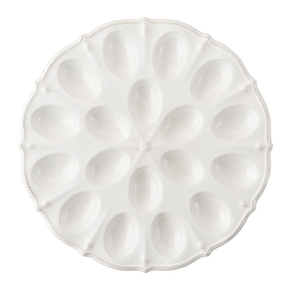 Juliska Berry & Thread Whitewash Deviled Egg Platter