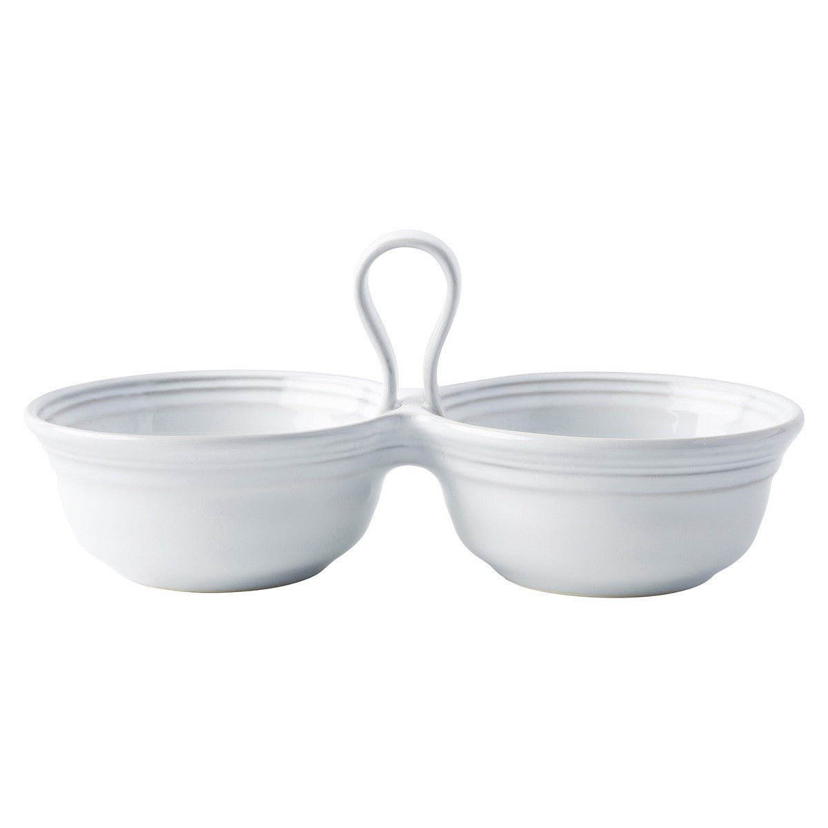 Juliska Bilbao White Truffle 2 Bowl Server