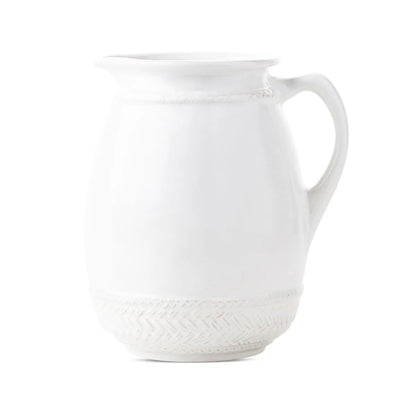 Juliska Le Panier Whitewash Ceramic Pitcher
