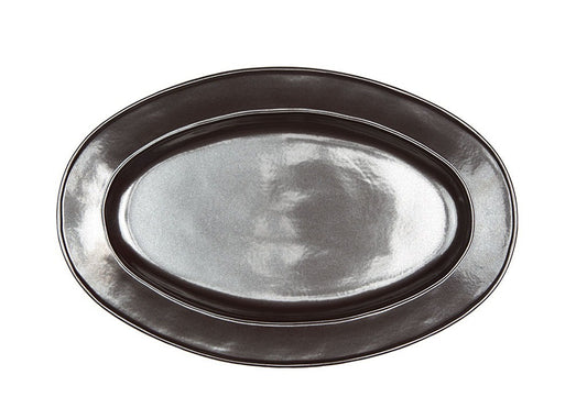 Pewter Stoneware 15" Oval Platter - Juliska