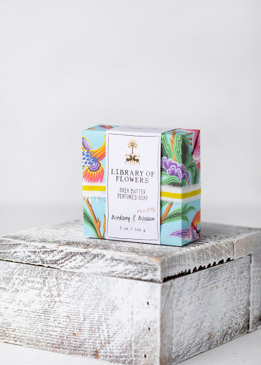 Lollia Aqua Birds & Butterflies Square Soap