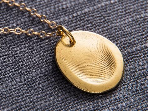 Custom Gold Fingerprint Pendant Kit
