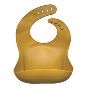 Baby Silicone Catch Bib Mustard