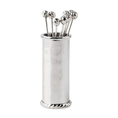Juliska Graham Cocktail 8 Picks & Holder