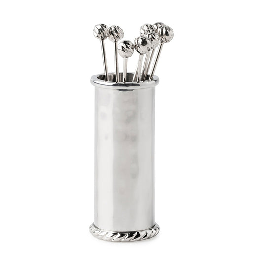 Juliska Graham Cocktail 8 Picks & Holder