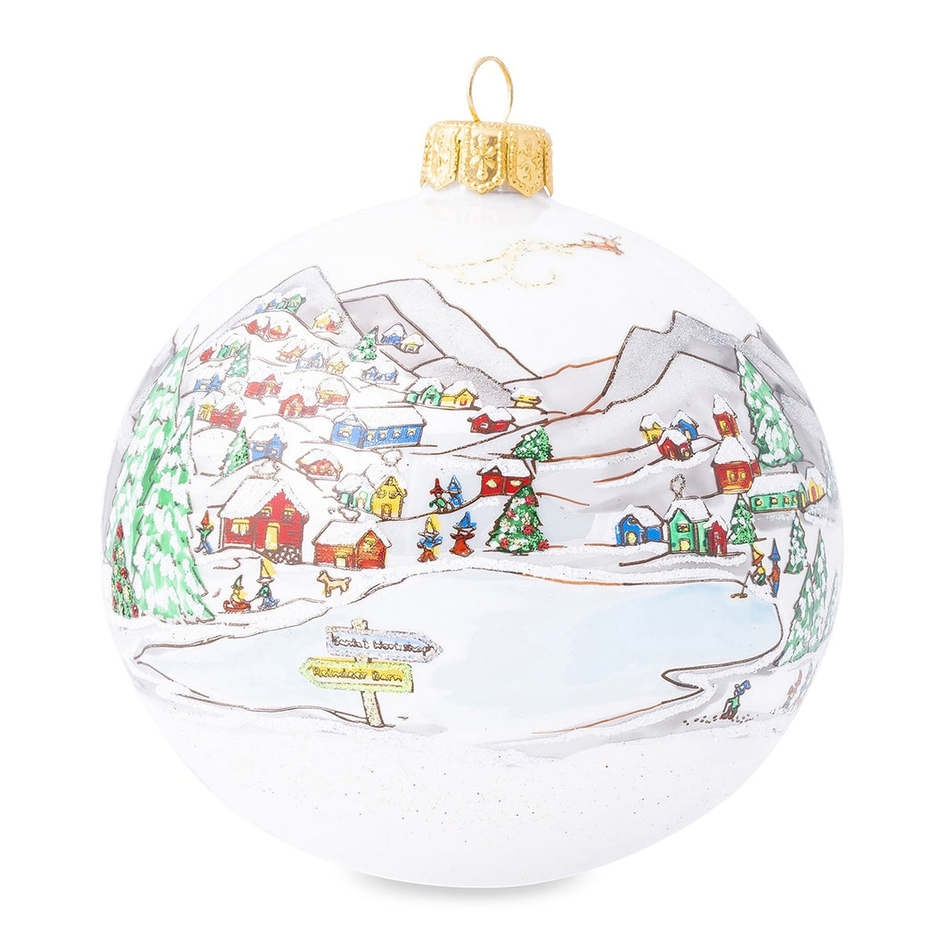 Juliska Limited Edition North Pole Glass Ornament