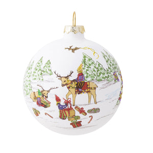 North Pole Reindeer Glass Ornament, Limited Edition - Juliska