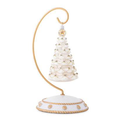 Berry & Thread Silver/Gold Tree Glass Ornament - Juliska