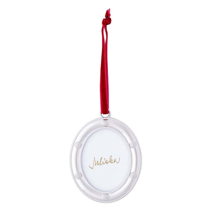 Berry & Thread Silver Metal Frame Ornaments, Set of 3 - Juliska