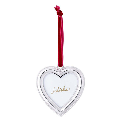 Berry & Thread Silver Metal Frame Ornaments, Set of 3 - Juliska