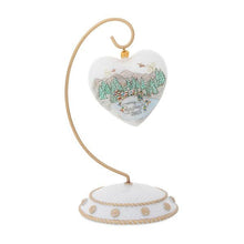 Load image into Gallery viewer, North Pole Glass Heart Ornament, 2021 (Limited Edition) - Juliska