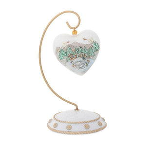 North Pole Glass Heart Ornament, 2021 (Limited Edition) - Juliska