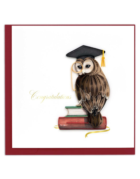 Quilling Card - Graduation Owl