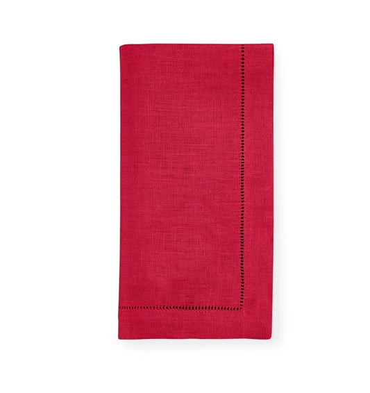 Linen Dinner Napkins 20" x 20" Crimson (Set of 4)