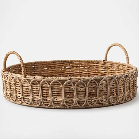 Provence Rattan Circle Tray - Juliska