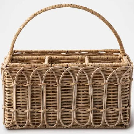 Provence Rattan Silverware Caddy - Juliska