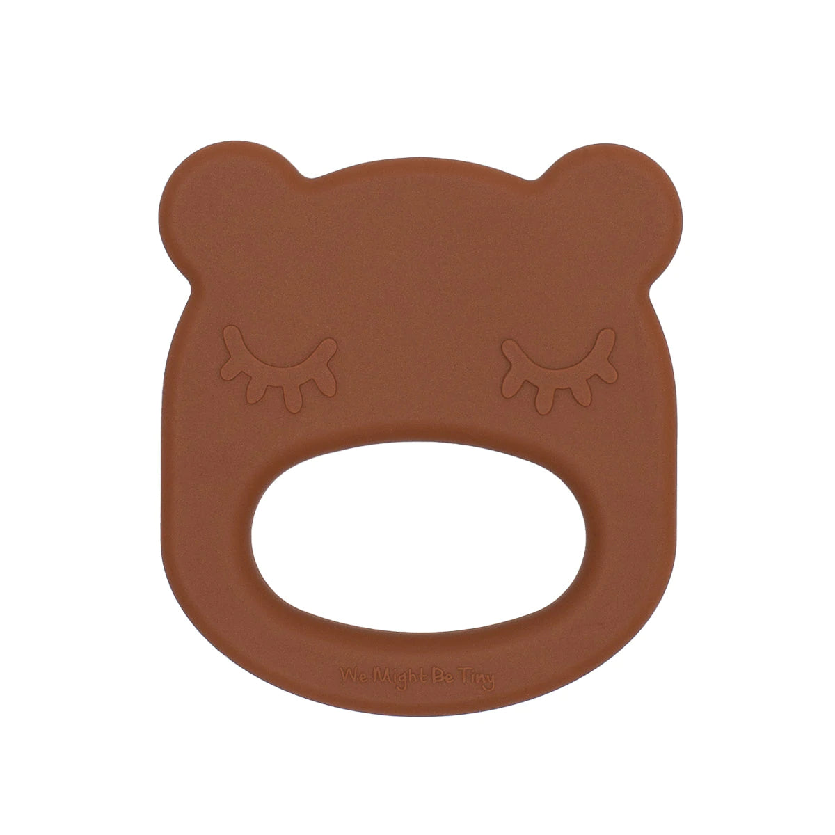 Baby Silicone Bear Teether Chocolate Brown