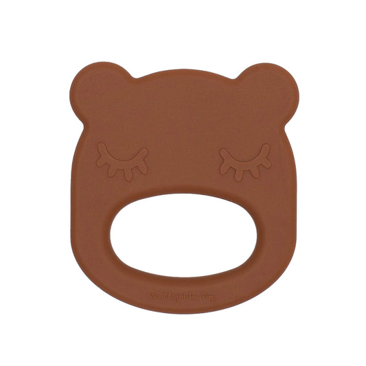 Baby Silicone Bear Teether Chocolate Brown