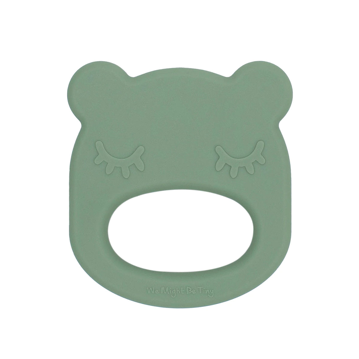 Baby Silicone Bear Teether Sage