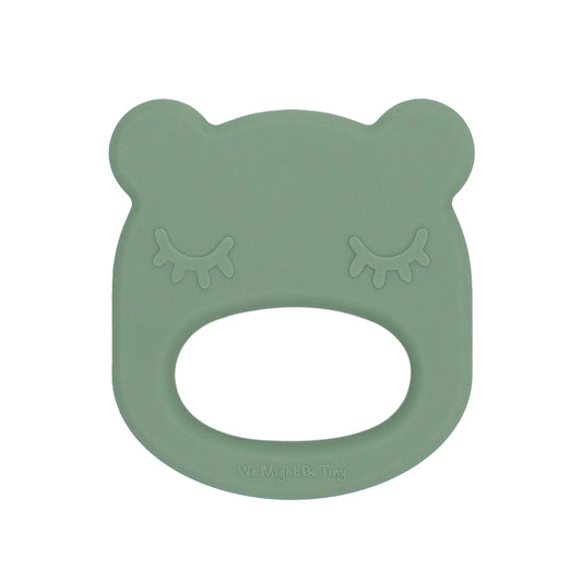 Baby Silicone Bear Teether Sage
