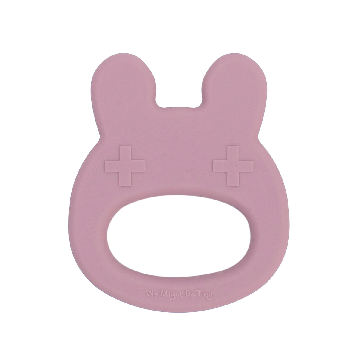 Baby Silicone Bunny Teether Dusty Rose