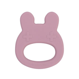 Baby Silicone Bunny Teether Dusty Rose