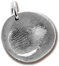 Load image into Gallery viewer, Custom Silver Fingerprint Pendant Kit