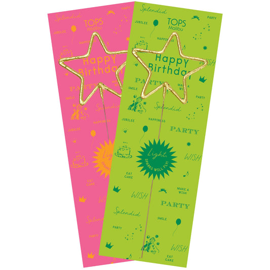 Grande Happy Birthday Star Sparkler Wand
