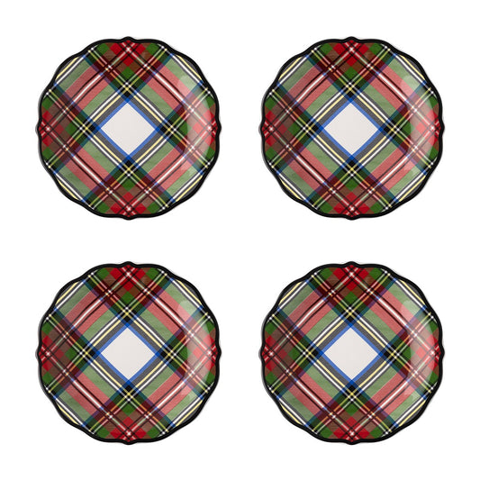 Juliska Stewart Tartan Cocktail Plates (Set of 4)