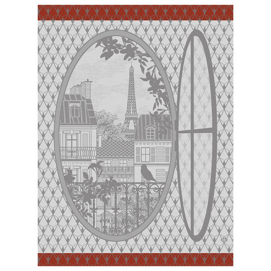 Le Jacquard Francais Fenetre Sur Paris Horizon Tea Towel