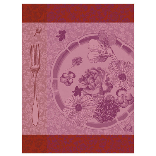 Le Jacquard Francais Fleurs A Croquer Flower Tea Towel