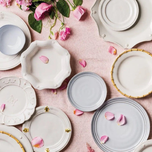 Juliska Berry & Thread Whitewash Scalloped Pasta/Soup Bowl