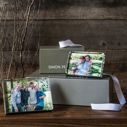 Simon Pearce Woodbury Horizontal Photo Block 5ʺ X 7ʺ, Gift Boxed